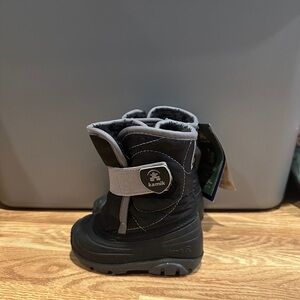 Kamik Kids Black and Gray Snow Boots